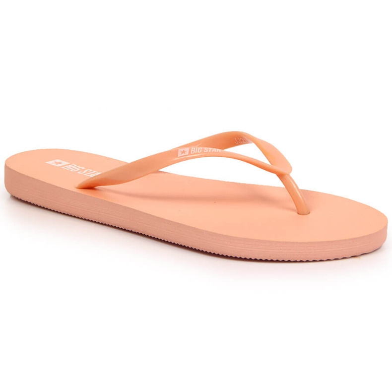 Nudefarbene Damen-Flip-Flops Big Star JJ274A386 mehrfarbig