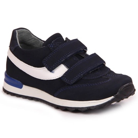 Jungenschuhe mit Klettverschluss marineblau Kornecki 6122