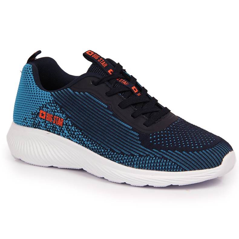 Marineblaue Sportschuhe für Herren Big Star JJ174284 navy blau