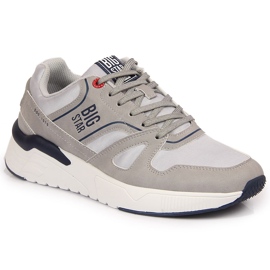 Graue Freizeitsportschuhe für Herren Big Star JJ174276