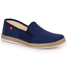 Damen Espadrilles zum Hineinschlüpfen Marineblau Big Star JJ276003 navy blau