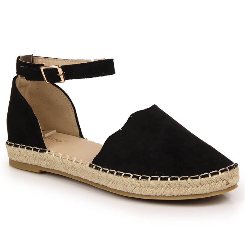 Schwarze eVento Espadrilles Damensandalen