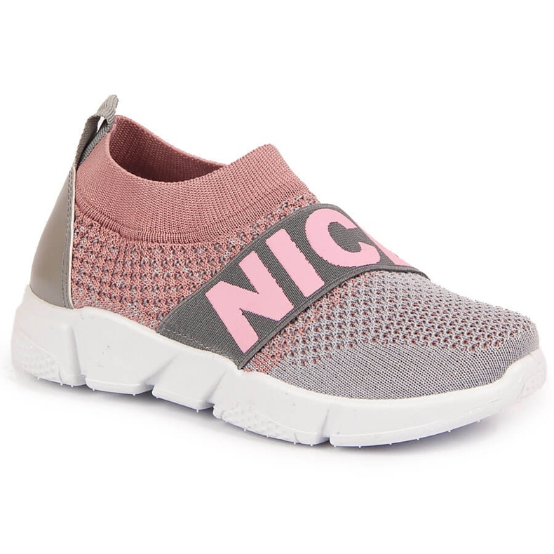 Mädchen Sportschuhe Slip-On McKeylor rosa grau