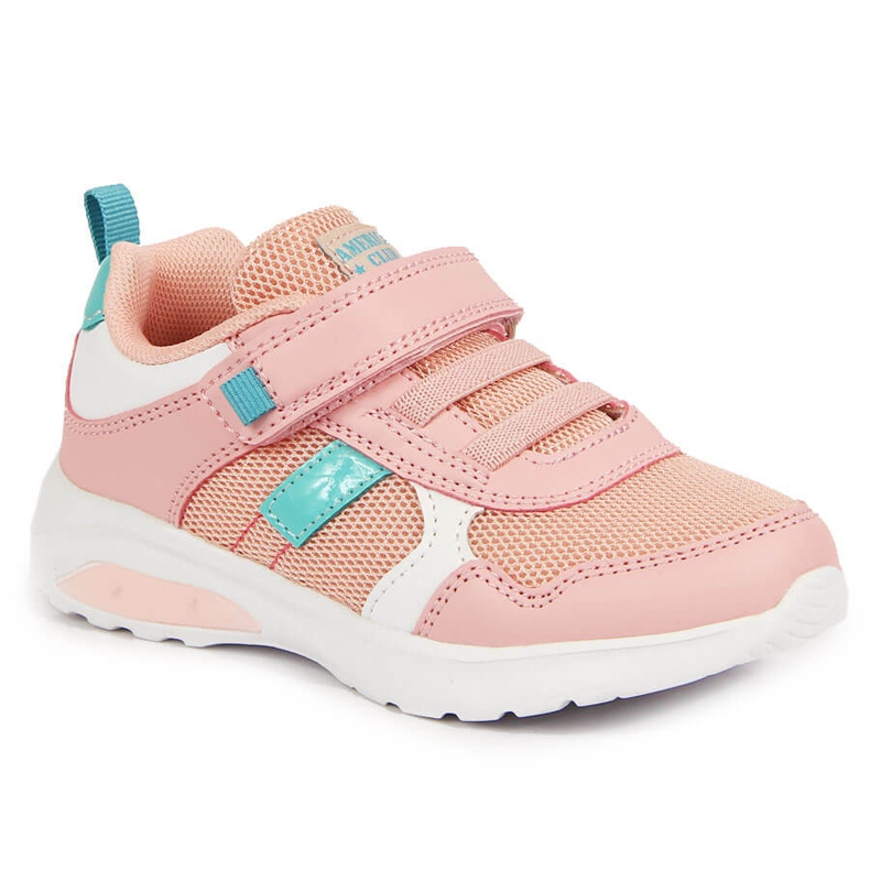 Pinker American Club Sportschuh für Mädchen mit Klettverschluss rosa