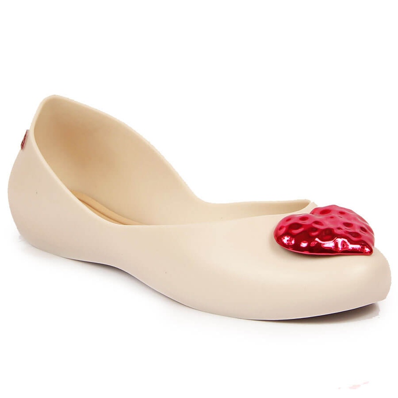 Ballerinas meliski für damen mit einem herz beige Zaxy JJ285045