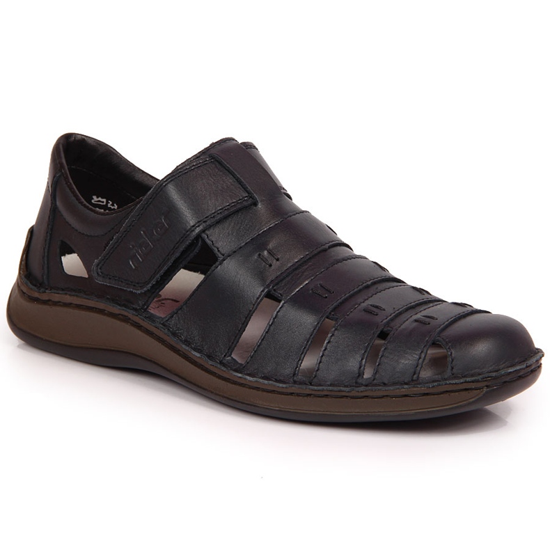 Sommerschuhe mit Klettverschluss für Herren Rieker 05279-14 schwarz