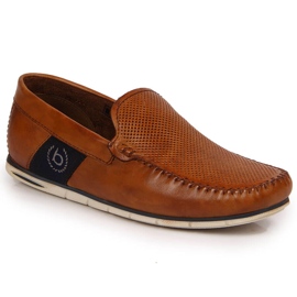 Braune Lederslipper für Herren Bugatti JJ153094