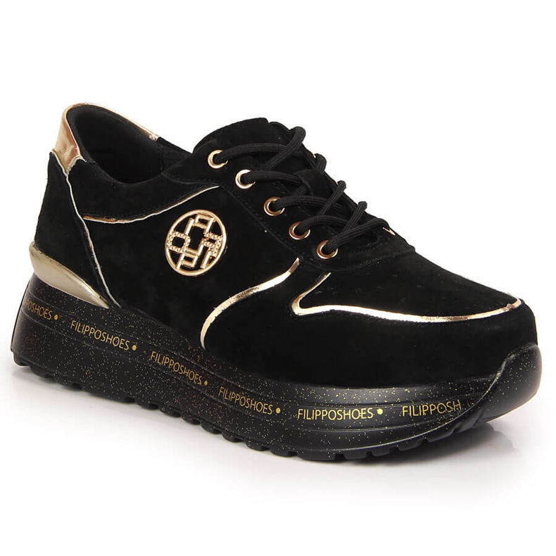 Damen-Sportleder auf einem schwarzen Filippo-Plateau