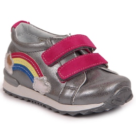 Mädchenschuhe mit Klettverschluss Silber Kornecki 6775