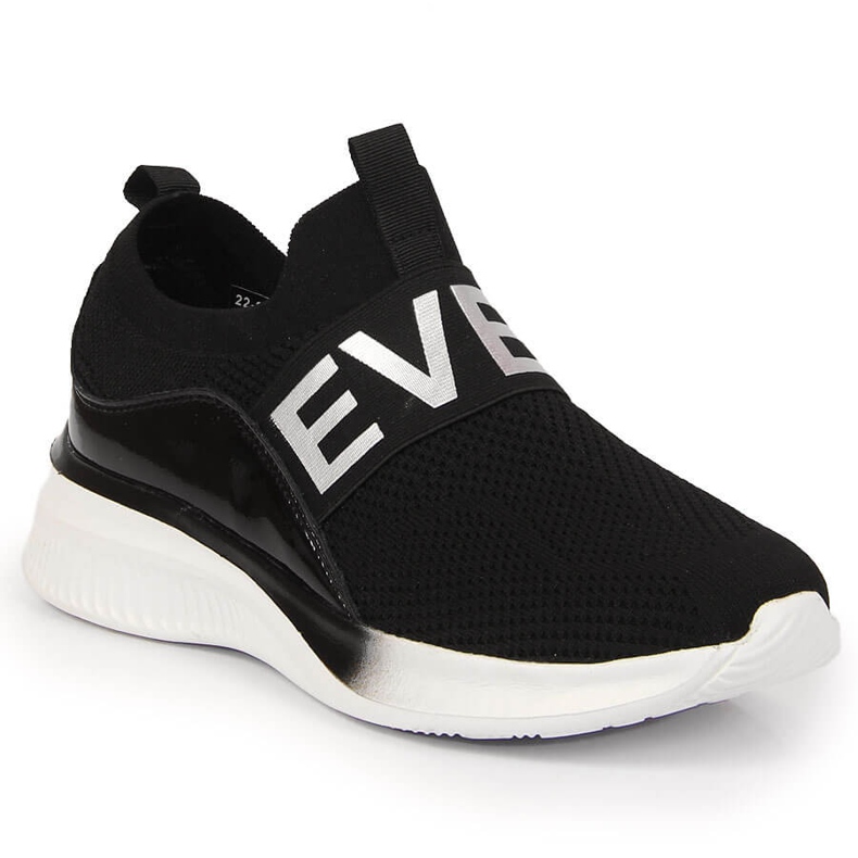 Sportschuhe für Damen schlüpfen auf schwarzem Vinceza