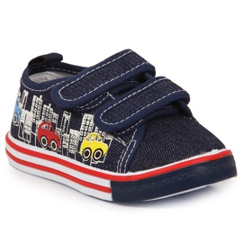 Atletico marineblaue Turnschuhe mit Klettverschluss für Jungen navy blau