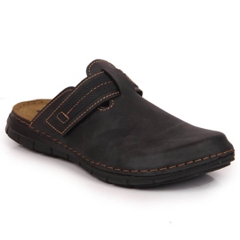 Schwarze Inblu-Hausschuhe für Herren