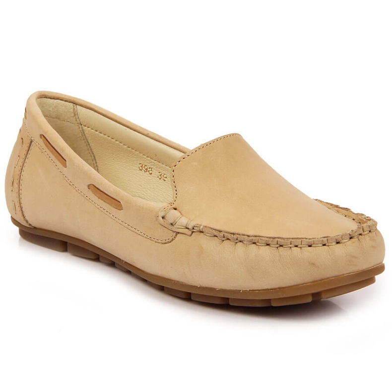 Damen Lederloafer hellbeige Helios 398