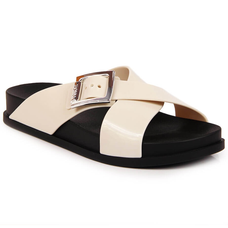 Damen Hausschuhe Meliski Creme Zaxy JJ285057 beige mehrfarbig