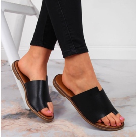 Schwarze zehenstegsandalen für Damen Jezzi