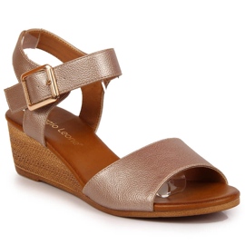 Beige Keilsandalen für Damen von Sergio Leone