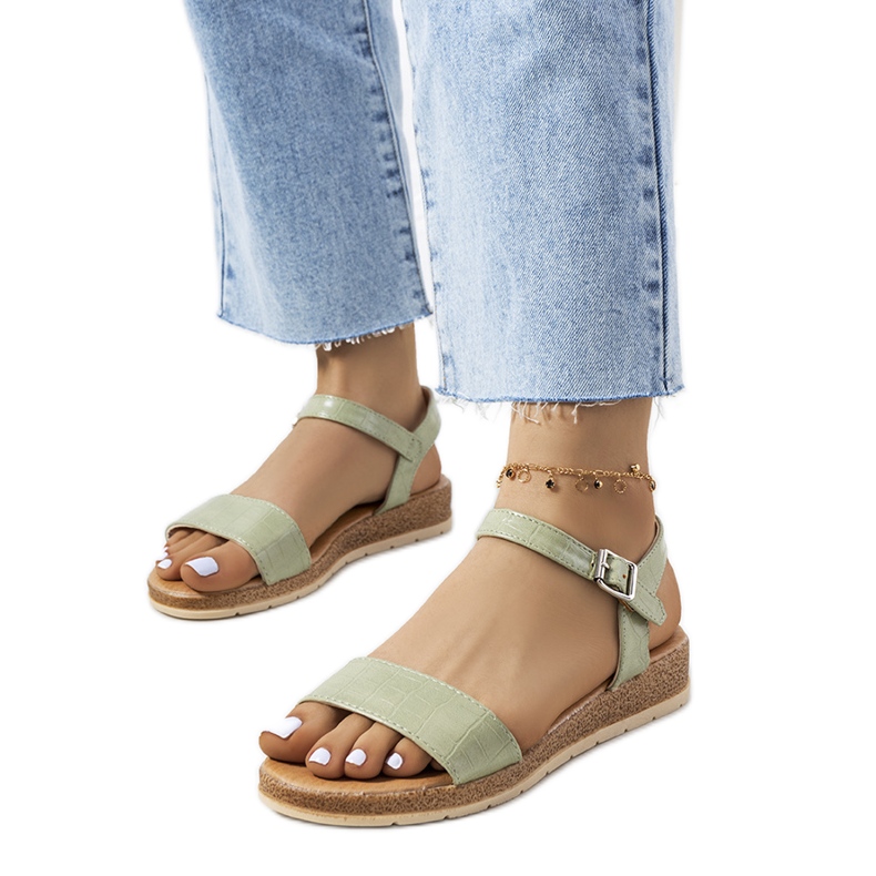 Speier grüne Damensandale