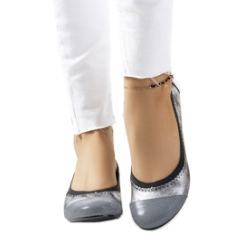 Marlin Polka Dot Silber Ballerinas