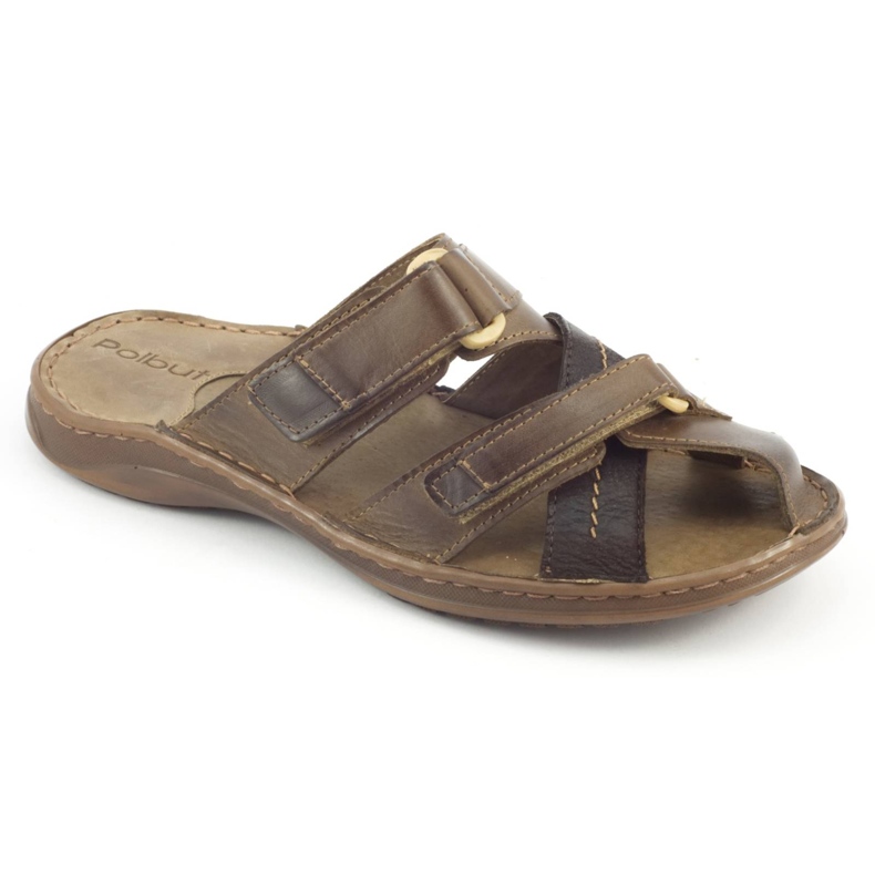 Polbut Herren Lederhausschuhe SA06/2 braun