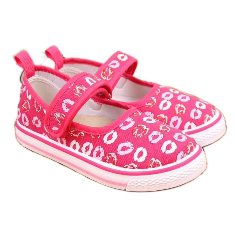 Ballerinas mit Klettverschluss für Kindergarten rosa Jr Atletico