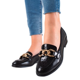 W. Potocki Elegante Potocki-Slipper schwarz