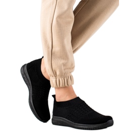 W. Potocki Potocki Slip-On Sportschuhe schwarz