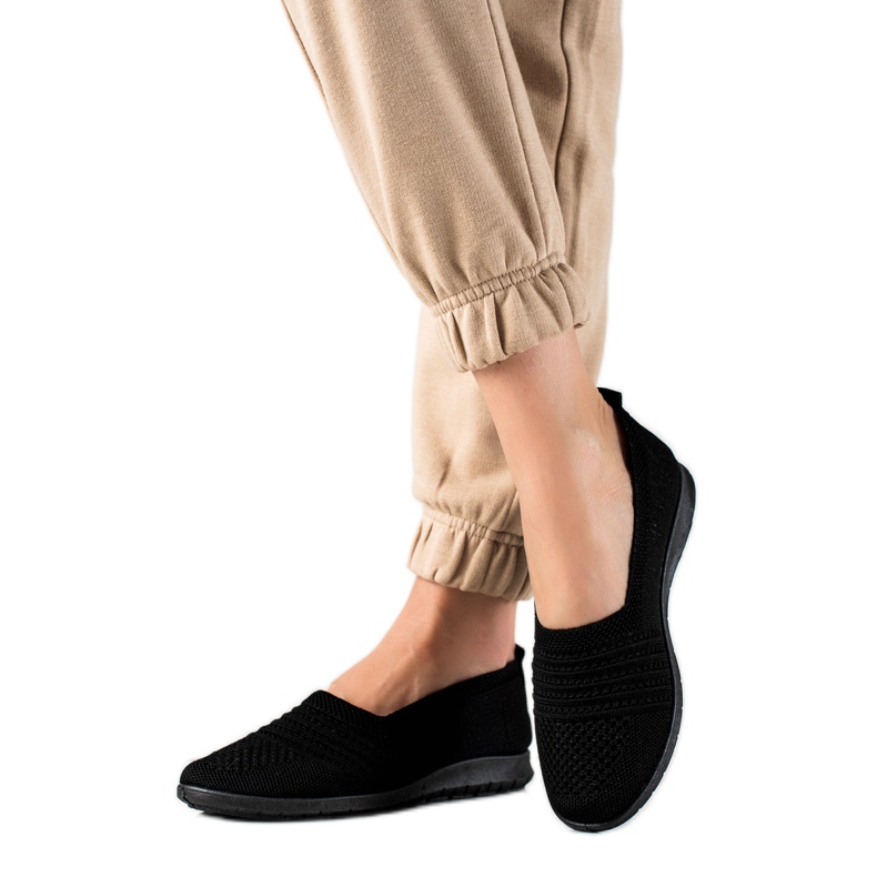 W. Potocki Klassische Potocki-Slipper schwarz