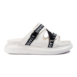 Bequeme weiße LA.FI-Hausschuhe