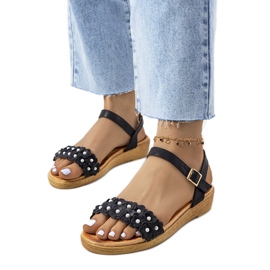 Schwarze Damensandalen von Farra