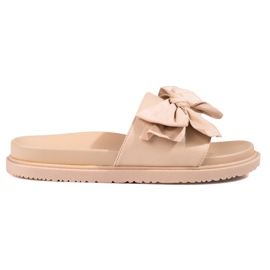 J. Star Plateauschuhe mit Schleife beige