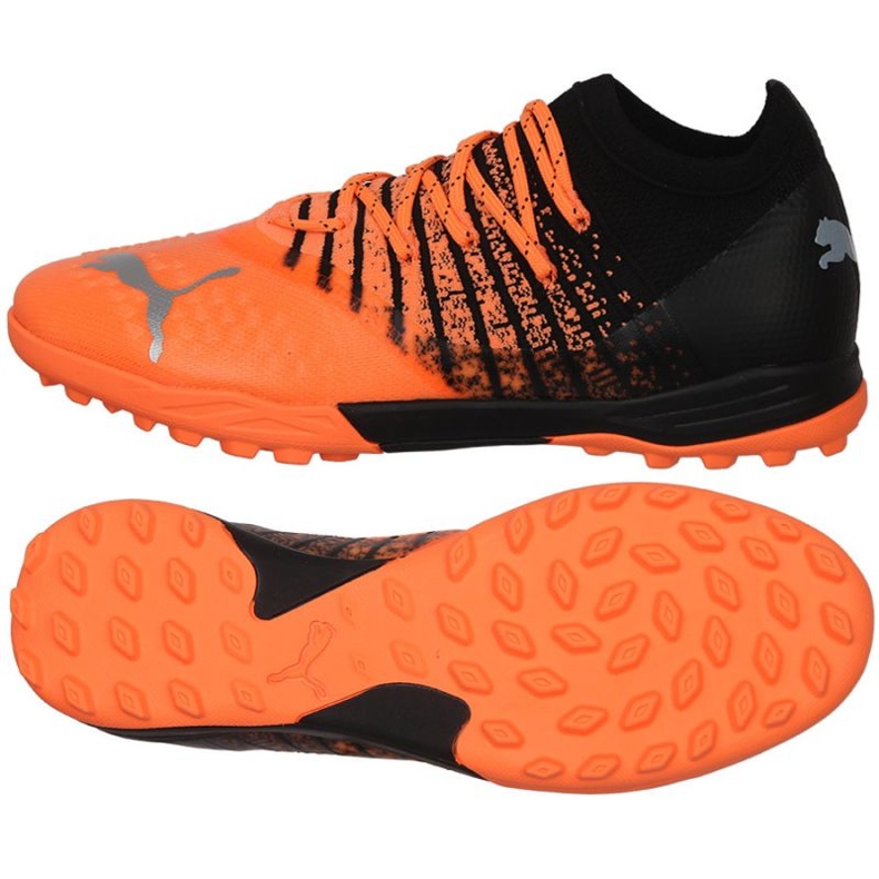Puma Future 1.3 Pro Cage M 106754 01 Fußballschuhe mehrfarbig orangen und rottöne