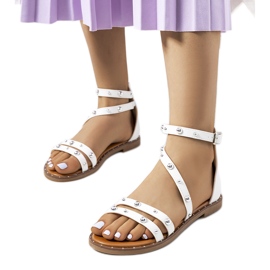 Krolt Sandalen mit weißen Nieten