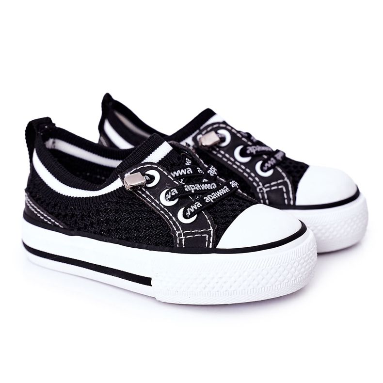 Apawwa Kinder Airy Black Kids Club Sneakers schwarz
