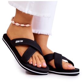 Damenschaumhausschuhe Big Star JJ274A338 Schwarz