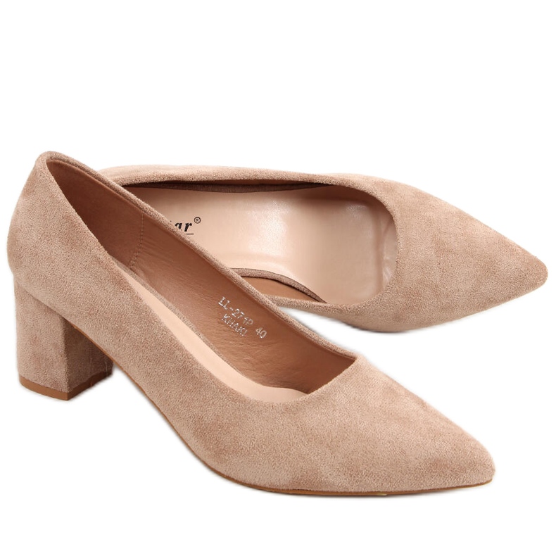 Pumps auf High Heels Mindy Khaki beige