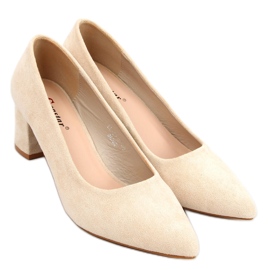 Pumps auf breiten Absätzen Mindy Beige