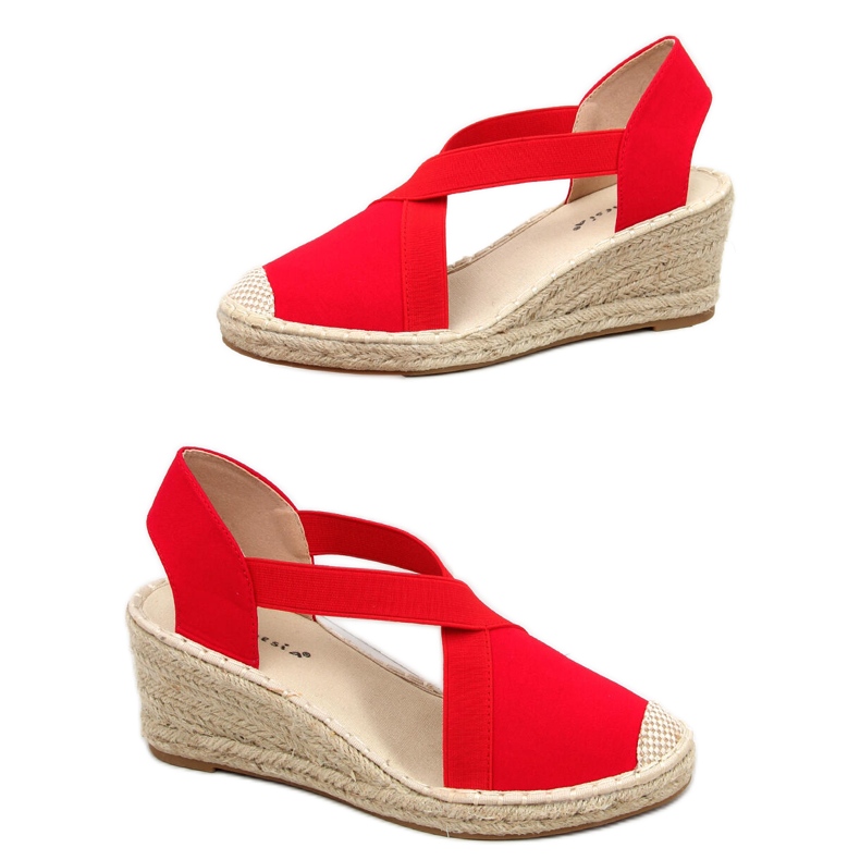 Espadrilles Keilsandalen Dolor Red rot