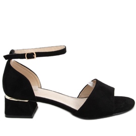 Ursula Schwarze Sandaletten mit hohem Absatz