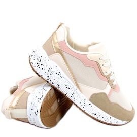 Truth Khaki Sneaker für Damen beige rosa golden