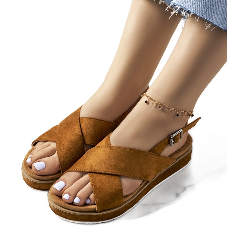 Braune Wildledersandalen von Savage