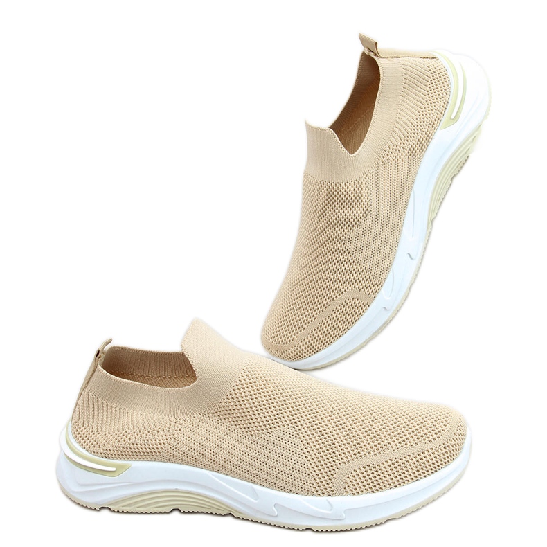 Bloom Beige Sockensportschuhe