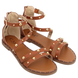 Römische Sandalen Cairo Camel braun