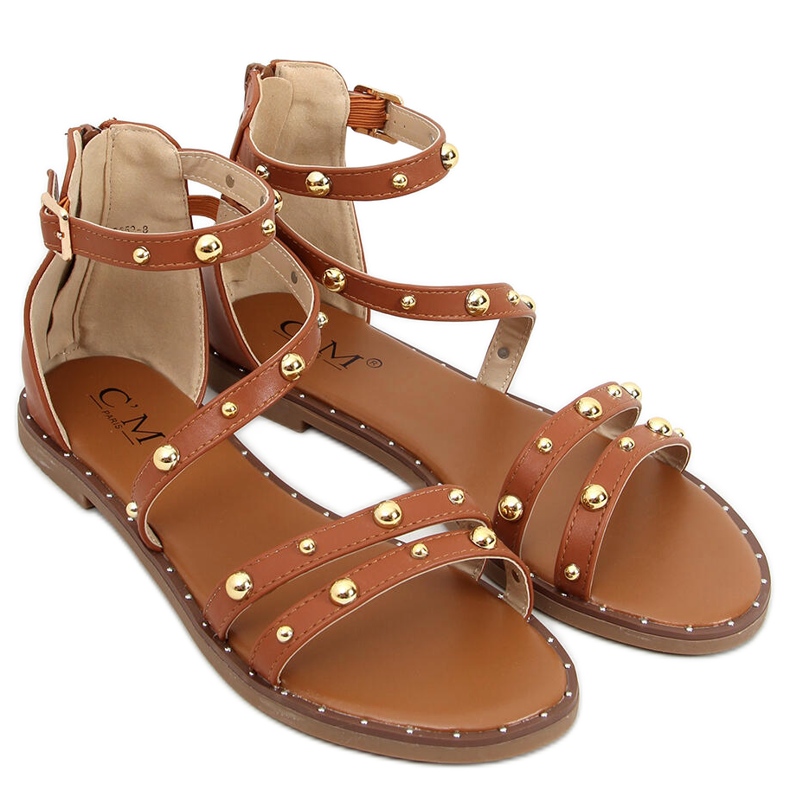 Römische Sandalen Cairo Camel braun