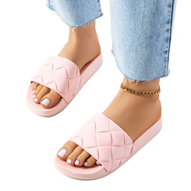 Lind rosa Gummipantoffeln