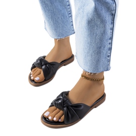 Schwarze Swift-Hausschuhe