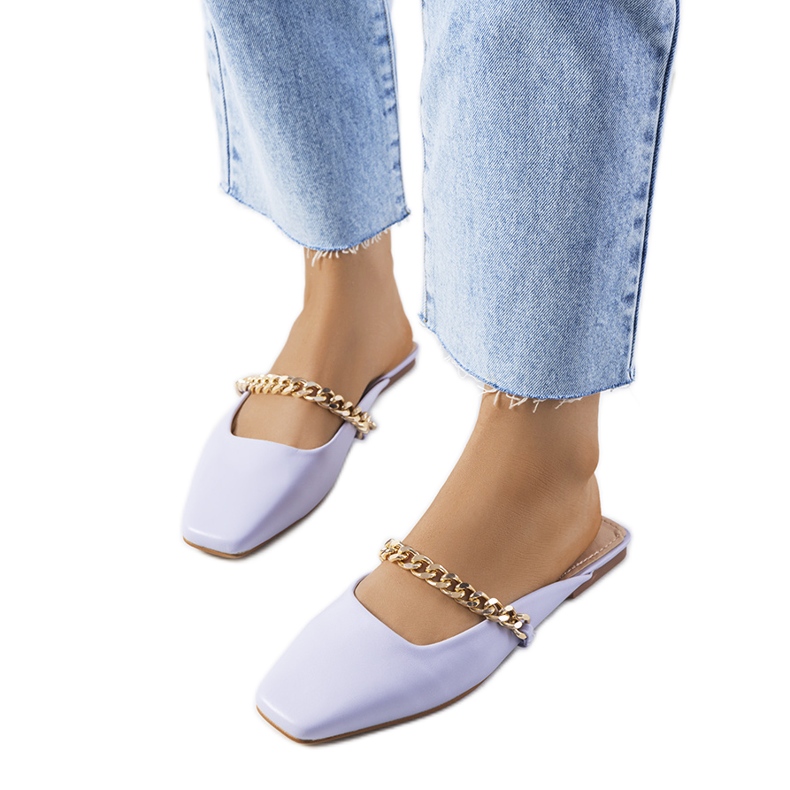 Lila elegante Hausschuhe von Baras violett