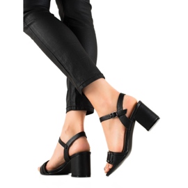 Cm Paris Sandalen mit dekorativer Schnalle schwarz