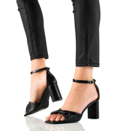 Cm Paris Hochhackige Sandalen schwarz