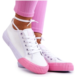 Material Turnschuhe Big Star JJ274111 Weiße Turnschuhe