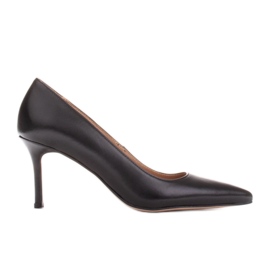 Marco Shoes Elegante Stilettos aus weichem Leder schwarz